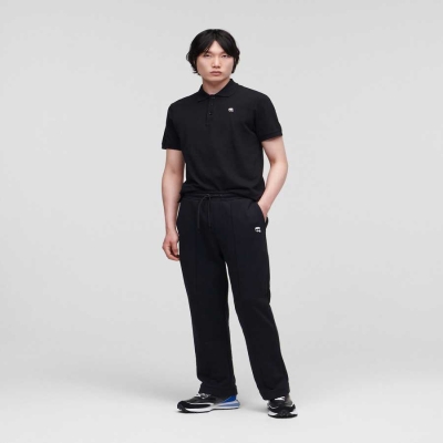 Black Men's Karl Lagerfeld Ikonik Tailored Sweatpants | AE801IQUY