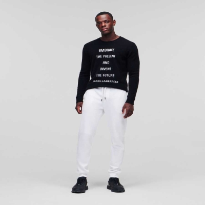 Black Men's Karl Lagerfeld Karl Sweatpants | AE674KYCM