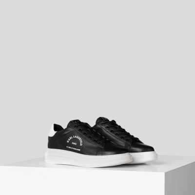 Black Men's Karl Lagerfeld Rue St-guillaume Logo Kapri Sneakers | AE347BYJX