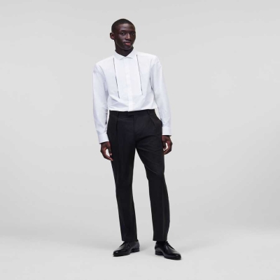 Black Men's Karl Lagerfeld Tailored Pants | AE341WLPG