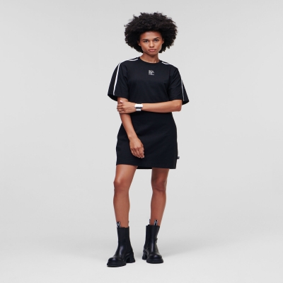 Black Women's Karl Lagerfeld Fitted Dresses | AE579NIYU