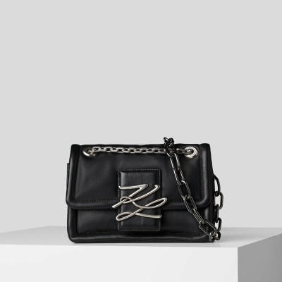 Black Women's Karl Lagerfeld K/Autograph Soft Crossbody Bags | AE692LABR