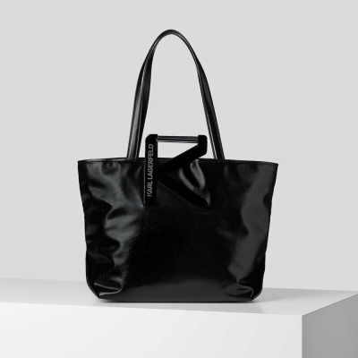 Black Women's Karl Lagerfeld K/Karl Handle Tote Bags | AE276VFJK