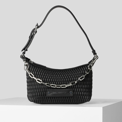 Black Women's Karl Lagerfeld K/Kushion Quilted Baguette Bag | AE864HAPG