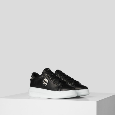 Black Women's Karl Lagerfeld Kapri K/Ikonic Stud Sneakers | AE539URVP