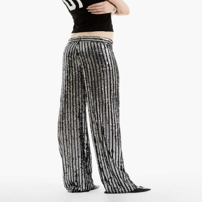 Black Women's Karl Lagerfeld Karl Lagerfeld X Alled-martinez Pants | AE710OGWB