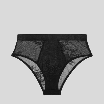 Black Women's Karl Lagerfeld Lace Culottes Underwear | AE986HGZJ