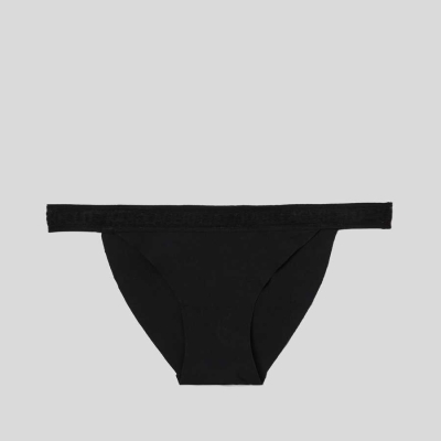 Black Women's Karl Lagerfeld Ultra-light Karl Logo Briefs Underwear | AE714YBUG