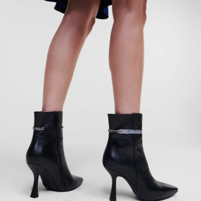 Black Women's Karl Lagerfeld Verona Ankle Boots | AE918XKSA