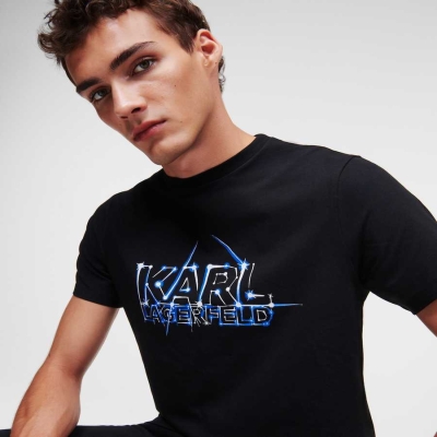 Flower Men's Karl Lagerfeld Karl Galactic T-Shirts | AE714XMID