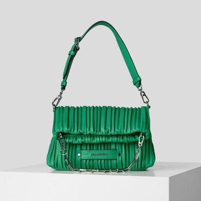 Green Women's Karl Lagerfeld K/Kushion Small Folded Tote Bags | AE248CLIX