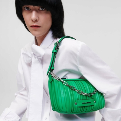 Green Women's Karl Lagerfeld K/Kushion Shoulder Bags | AE382MDYK