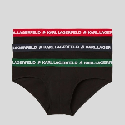 Multicolor Men's Karl Lagerfeld Karl Logo Briefs - 3 Pack Underwear | AE837WEDG