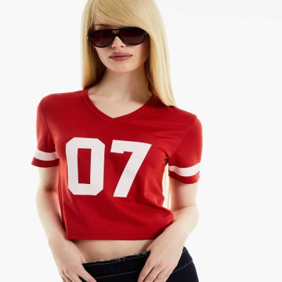 Red Women's Karl Lagerfeld Karl Lagerfeld X Alled-martinez T-Shirts | AE619VRIC