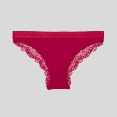 Red Women's Karl Lagerfeld Lace Briefs Underwear | AE163QCTU