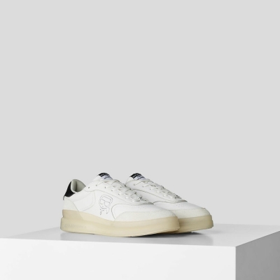 White Men's Karl Lagerfeld Brink Plexikonic Sneakers | AE954IRTN