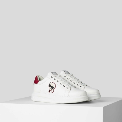 White Men's Karl Lagerfeld K/Ikonic Kapri Sneakers | AE968KMUR