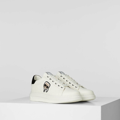 White Men's Karl Lagerfeld K/Ikonik Kapri Sneakers | AE927VETU