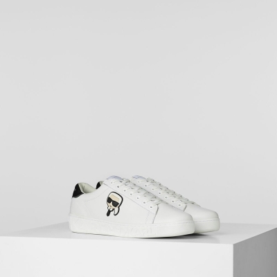 White Men's Karl Lagerfeld K/Ikonik Kupsole Iii 3d Lace Sneakers | AE125TUGL