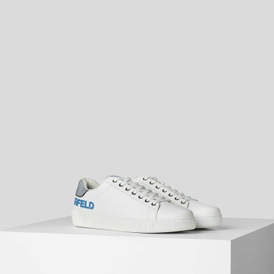 White Men's Karl Lagerfeld Kupsole Iii Reflekt Logo Sneakers | AE507FISD