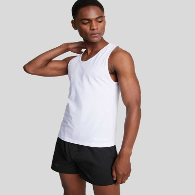 White Men's Karl Lagerfeld Tank Top - 2 Pack Underwear | AE325BZGY