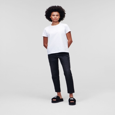 White Women's Karl Lagerfeld Athleisure T-Shirts | AE834PIRE