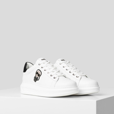 White Women's Karl Lagerfeld K/Ikonik Kapri Sneakers | AE439BGUQ