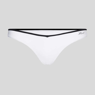 White Women's Karl Lagerfeld Karl Dna With Contrast Beachwear | AE678FGVH