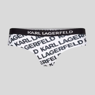 White Women's Karl Lagerfeld Karl Logo Hipster Beachwear | AE250BPOX