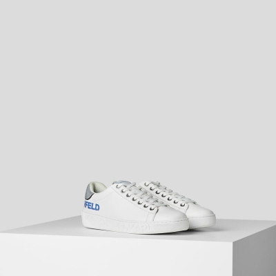 White Women's Karl Lagerfeld Kupsole Iii Reflekt Logo Sneakers | AE056VQXS