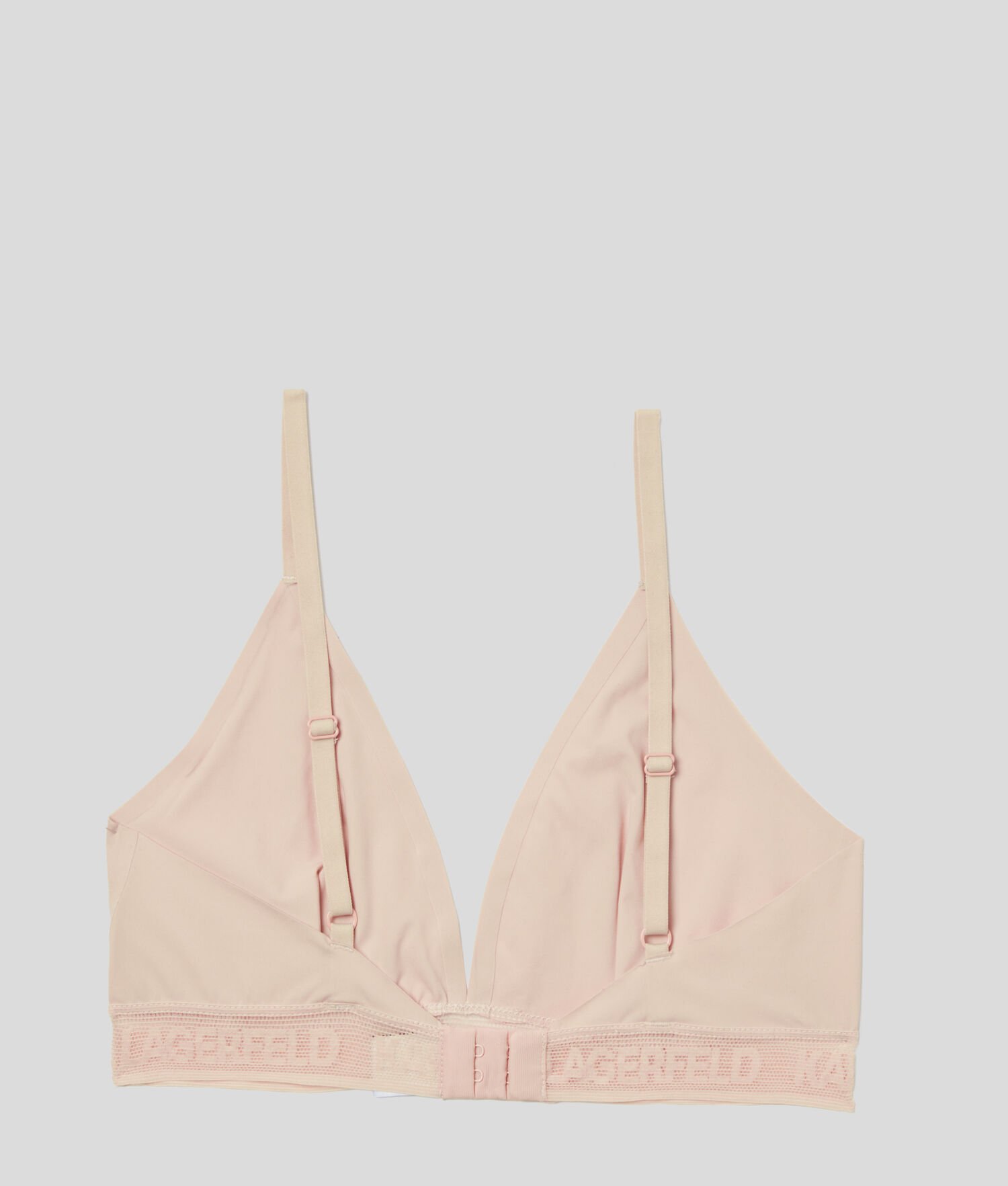 Beige Women's Karl Lagerfeld Ultra-light Karl Logo Triangle Bra Underwear | AE501LTQN