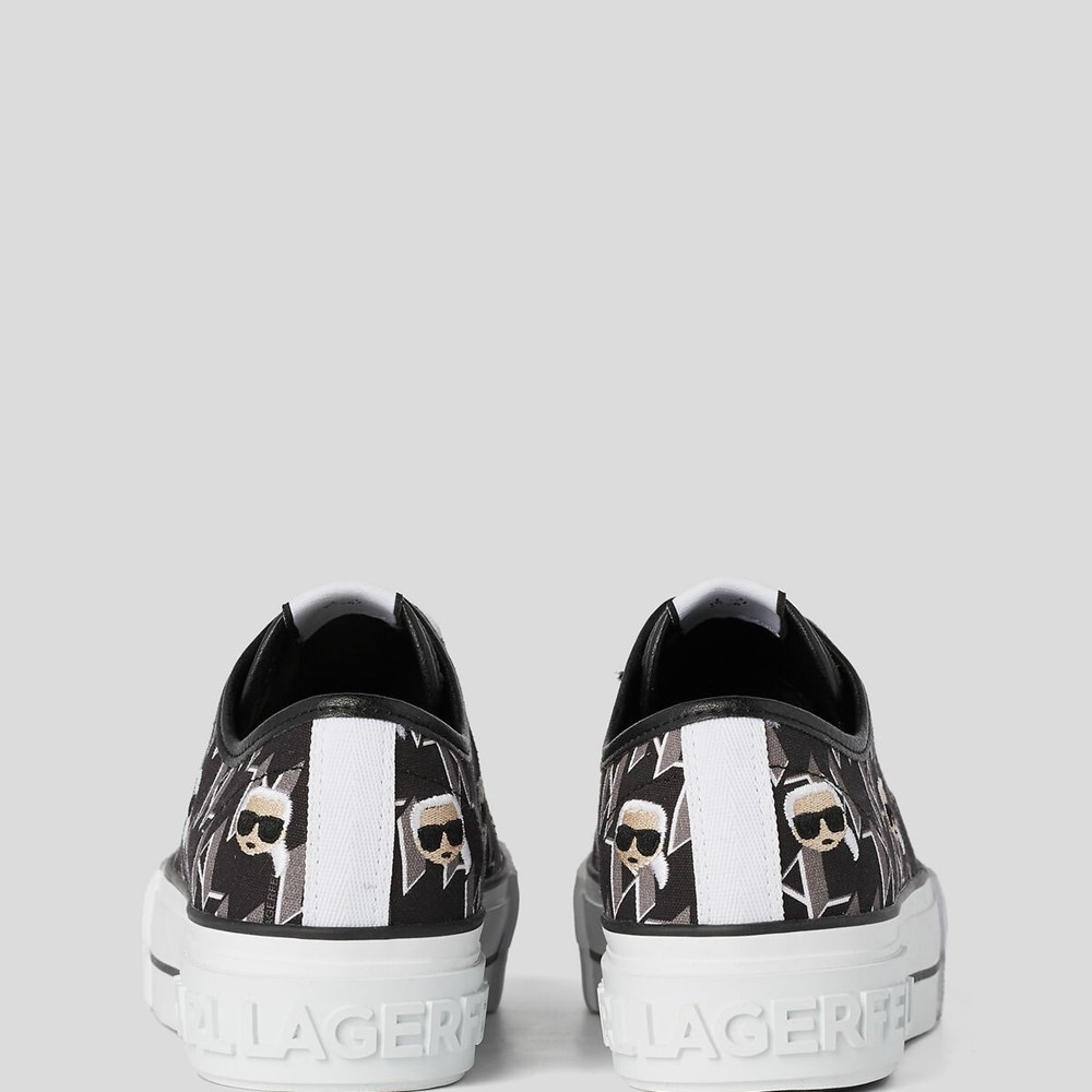 Black / Grey Women's Karl Lagerfeld Kampus Max Multikonic Sneakers | AE240WIDB