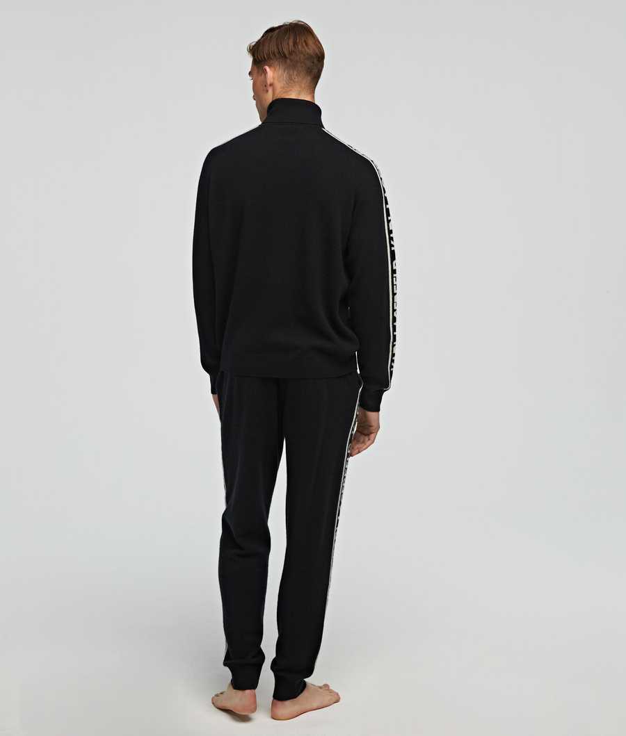 Black Men's Karl Lagerfeld Cashmere Sweatpants Loungewear | AE967ZQPS