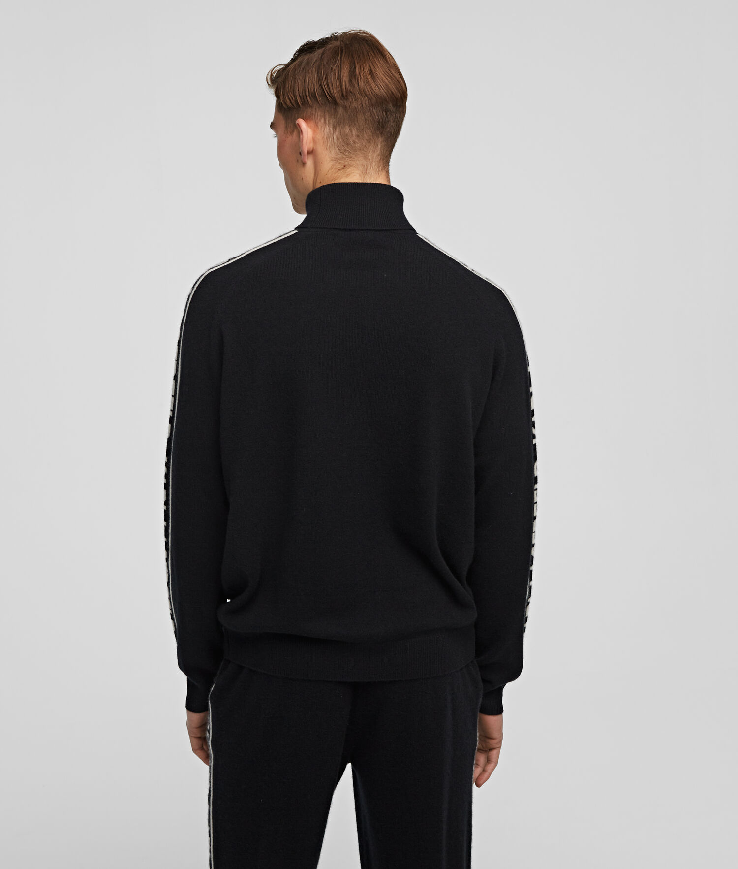 Black Men's Karl Lagerfeld Cashmere Turtleneck Sweater Loungewear | AE056PBCQ