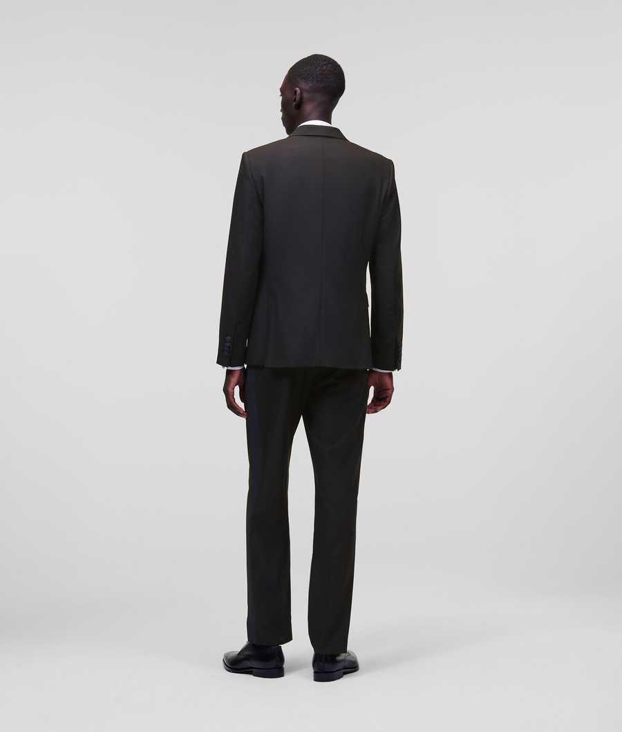 Black Men's Karl Lagerfeld Double-breasted Tailored Blazers | AE564QVKE