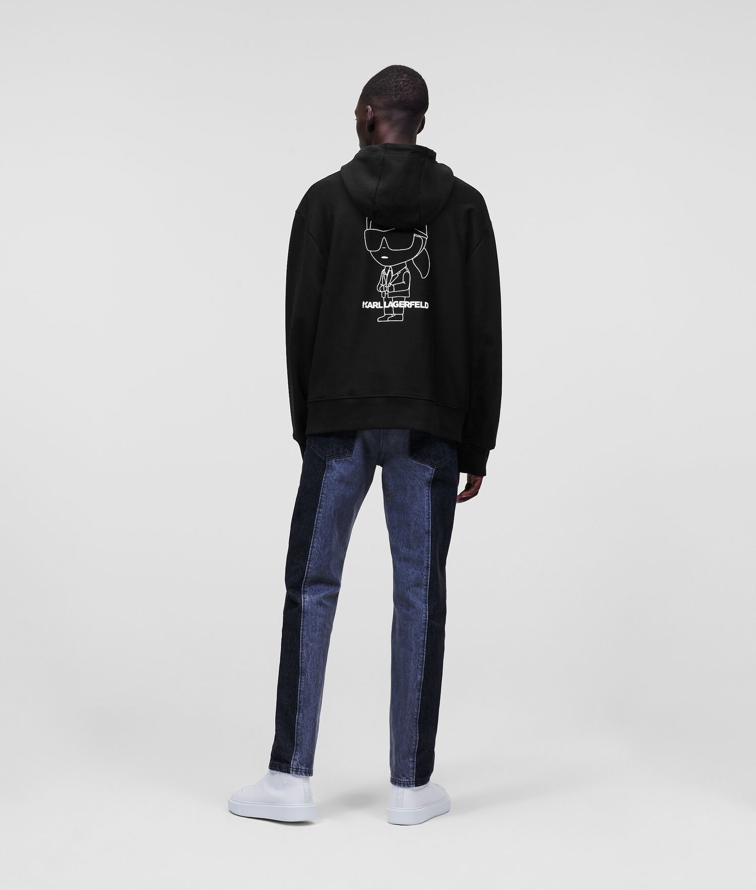 Black Men's Karl Lagerfeld Ikonik 2.0 Oversized Sweatshirts | AE362PARY