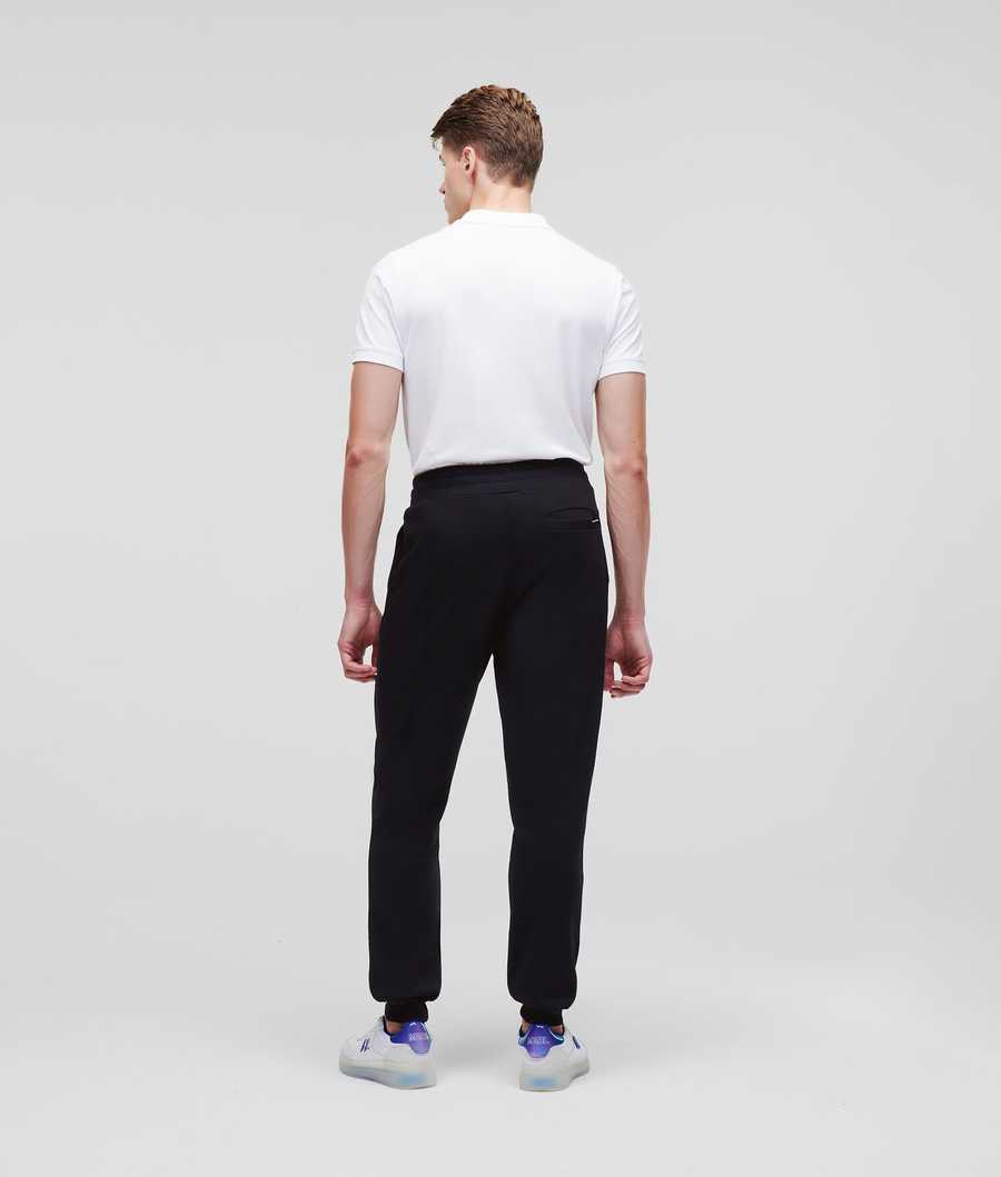 Black Men's Karl Lagerfeld Ikonik 2.0 Pintuck Sweatpants | AE658UFDA