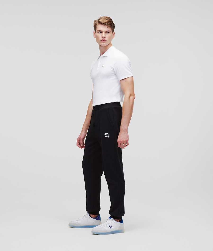 Black Men's Karl Lagerfeld Ikonik 2.0 Pintuck Sweatpants | AE658UFDA