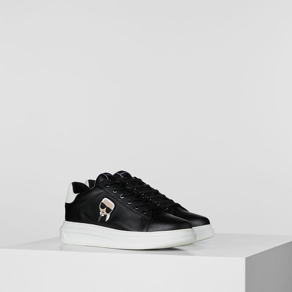 Black Men\'s Karl Lagerfeld K/Ikonik Kapri Sneakers | AE948VXHD