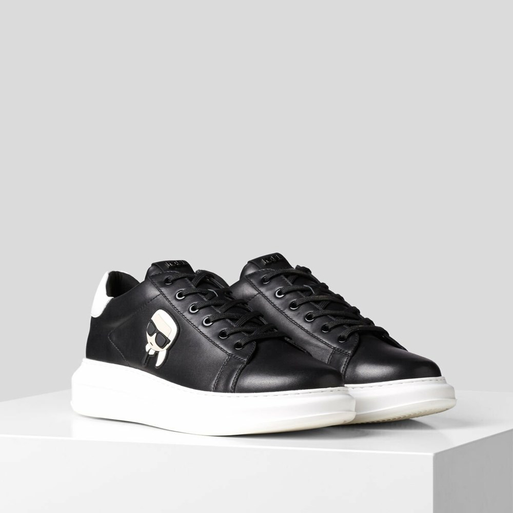 Black Men\'s Karl Lagerfeld K/Ikonik Kapri Sneakers | AE962SJBI