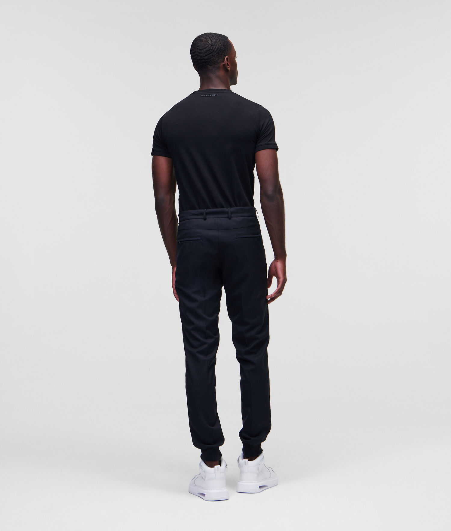 Black Men's Karl Lagerfeld K/Tailored Pants | AE942NGRO