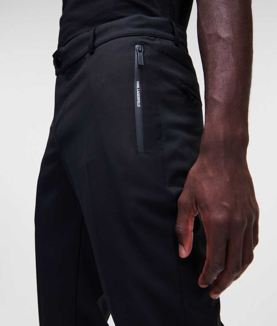 Black Men's Karl Lagerfeld K/Tailored Pants | AE942NGRO