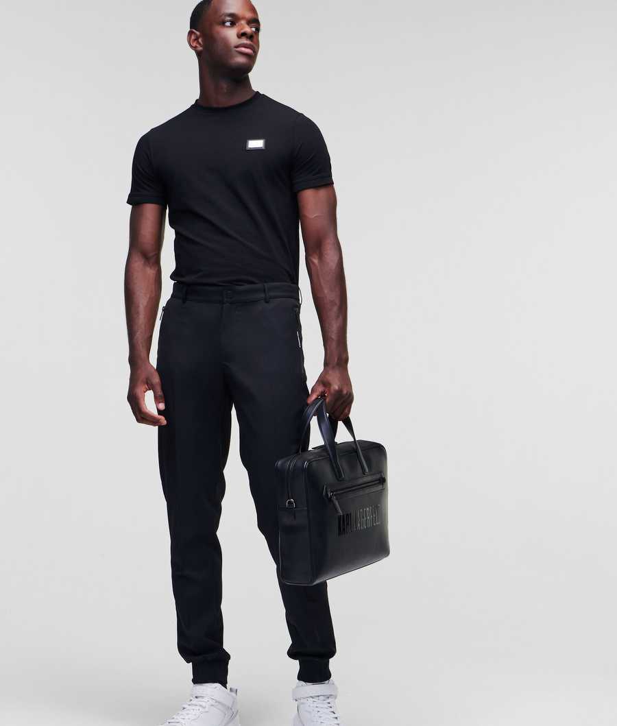 Black Men's Karl Lagerfeld K/Tailored Pants | AE942NGRO