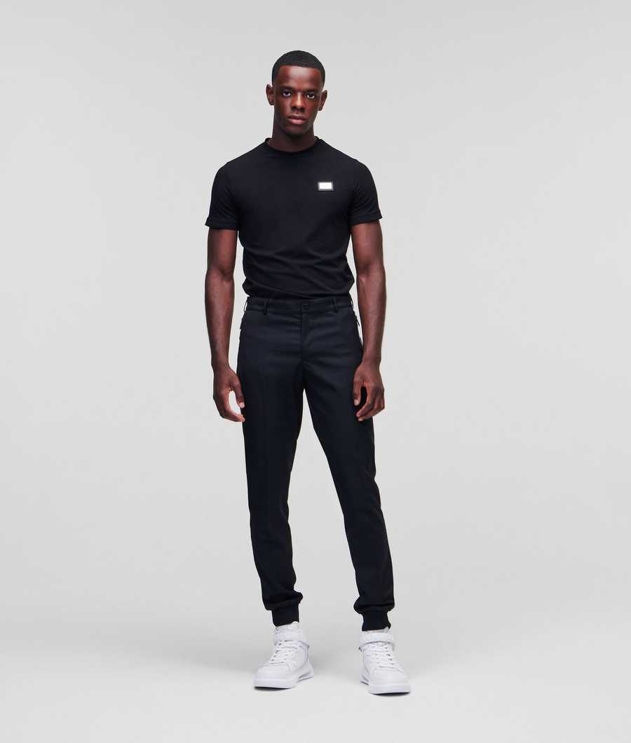 Black Men\'s Karl Lagerfeld K/Tailored Pants | AE942NGRO