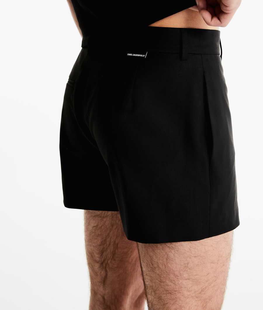 Black Men's Karl Lagerfeld Karl Lagerfeld X Alled-martinez Shorts | AE396WURL