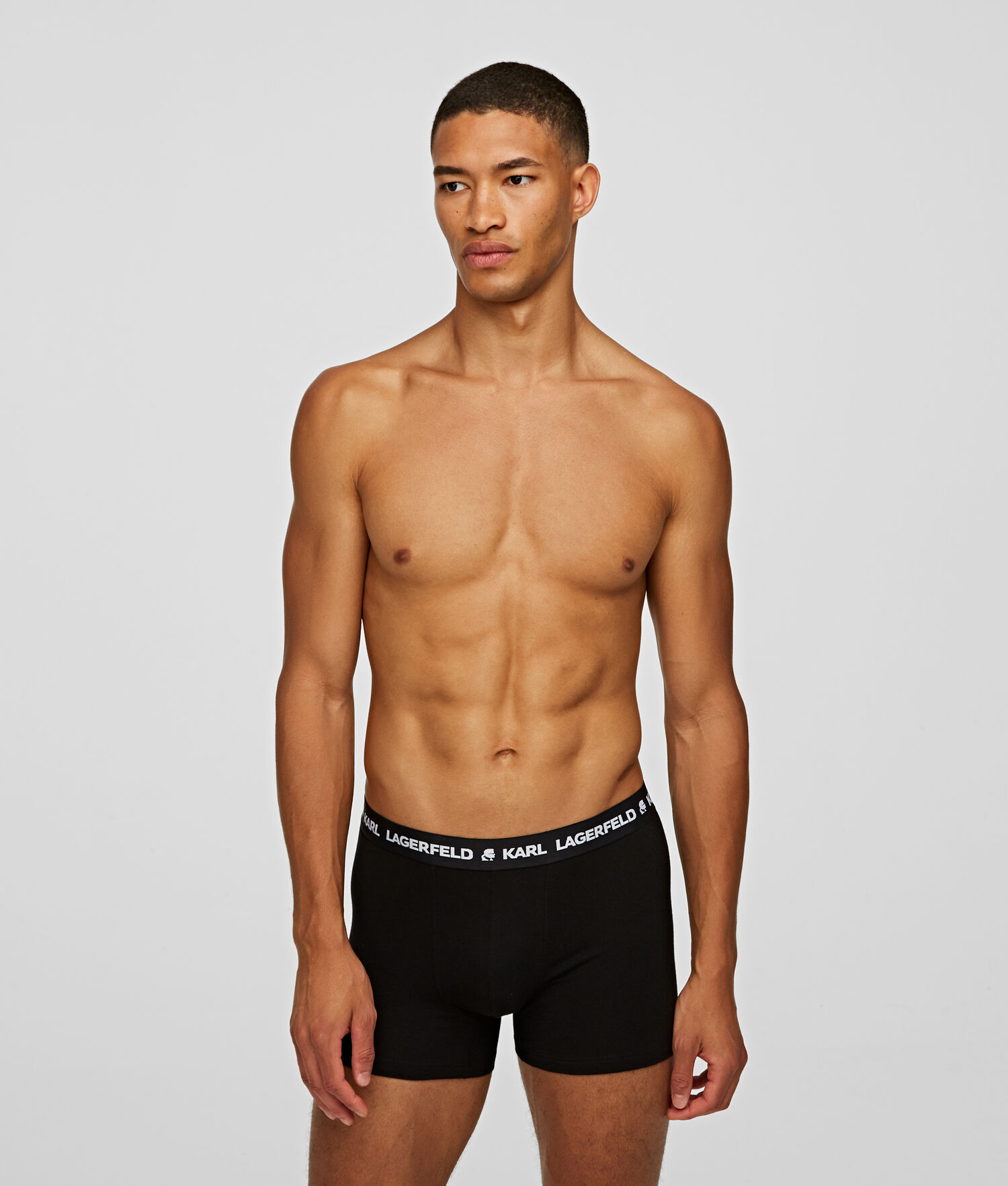 Black Men's Karl Lagerfeld Karl Logo Trunks - 7 Pack Underwear | AE143DALQ