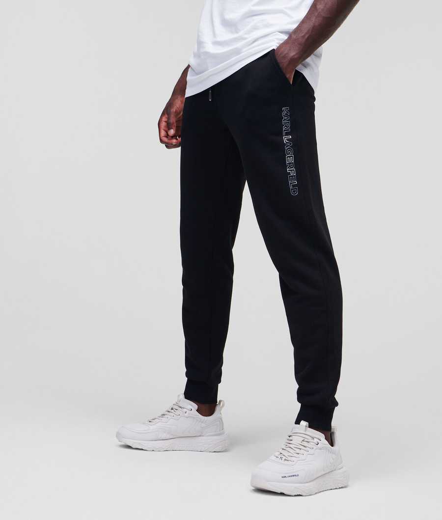 Black Men's Karl Lagerfeld Karl More Pants | AE793DFLT