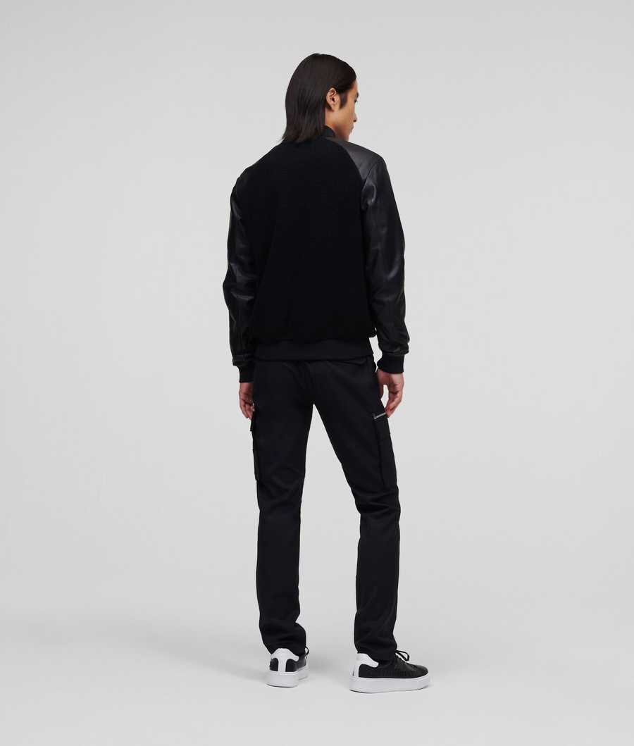 Black Men's Karl Lagerfeld Karl Zip Jackets | AE312GHAN