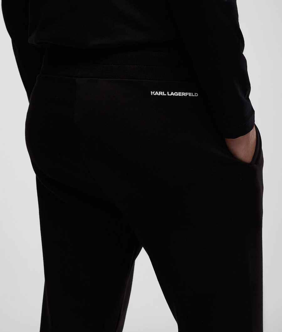 Black Men's Karl Lagerfeld Kl Monogram Loungewear Joggers Loungewear | AE685HCIM