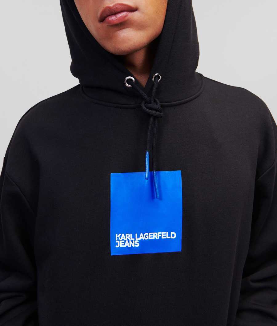 Black Men's Karl Lagerfeld Klj Logo Sweatshirts | AE614RTWS